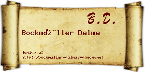Bockmüller Dalma névjegykártya